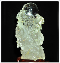 白水晶龍戲珠