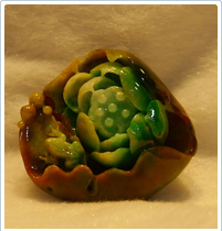 老三彩荷花顏色鮮絕工藝精絕