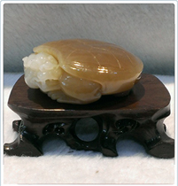 白玉巧色龍龜
